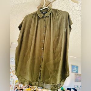 Madewell Blouse - Moss Brown